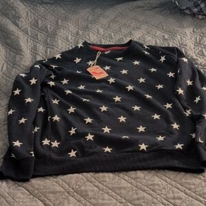 RSVLTS Black and White Star Crewneck Sweater